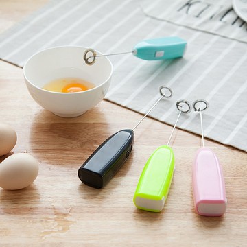 奶泡器 打蛋器 攪拌器 打奶油 電動 家用 不銹鋼 咖啡 奶茶 電動手持奶泡器【P601】Color me