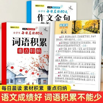 正版有貨🔥小學生詞語積累作文金句優美句子寫作方法與技巧寫作素材積累大全