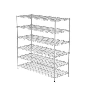 特力屋烤漆六層架寬152*深60*高160公分(白)