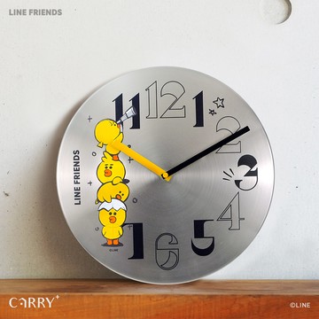 LINE FRIENDS l 12吋莎莉的星空鐵片掛鐘時鐘 完美主義【U0295】