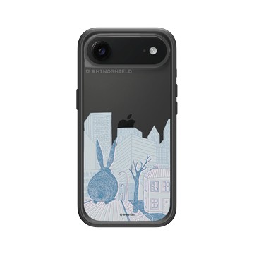 iPhone Air Mod NX -邊框背蓋組合 (相機按鈕) 黑 - 幾米 Jimmy Liao - 兔子系列-城市祕密