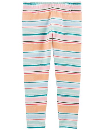 Kid Striped Capri Leggings