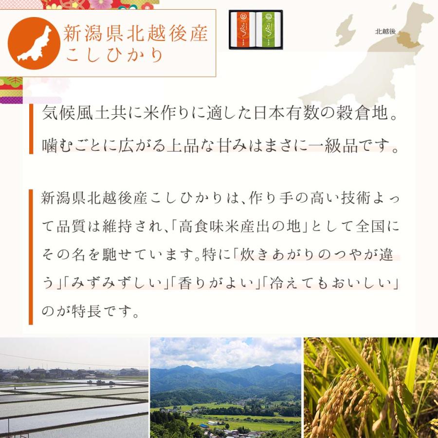米 こしひかり 2種 900g (450g×2) 心シリーズ ギフトセット 令和4年度産 お米 精米 白米 おくさま印 国産 食品 お中元 お歳暮 香典返し お年賀 送料無料