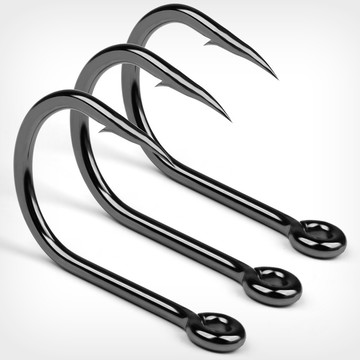 【TTFF】惡棍鐵板鉤 深海船釣魚鉤 海釣鉤鱘魚青魚鉤巨物大物鐵板魚鉤20個漁具現貨批發