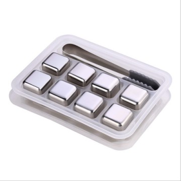 PUSH!餐具用品304不鏽鋼冰塊金屬速凍冰粒飲料冰鎮神器D190