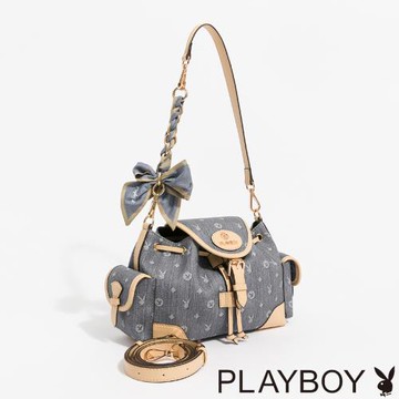PLAYBOY - 肩背包  Misty Blue Whisper系列 - 藍色