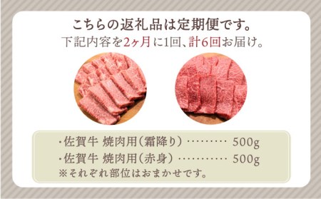 佐賀牛 焼肉セット 1.0kg（霜降り・赤身 各500g）黒毛和牛 焼肉 バーベキュー BBQ[HBH123]