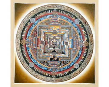 天體時輪曼陀羅唐卡 – 宇宙的映像