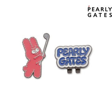 【ṔEARLY GATES】桃紅色可愛造型帽夾式高爾夫果嶺球標 JLW04016