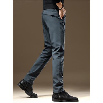 高端韓版修身商務西褲男2025秋季新款免燙直筒彈力小腳休閑褲子男