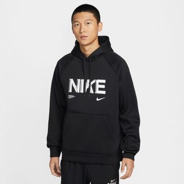 NIKE 長袖上衣 男 帽T 加絨 AS M NK TF PO FLC HOODIE GFX 黑 IF2193-010