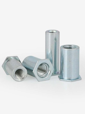 M2.5M3M4M5M6通孔壓鉚螺母柱 壓鉚件壓板螺母柱底孔4.2/6/7.2/8.8