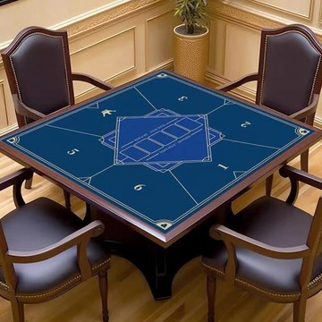 德州撲克高級桌墊棋牌室麻將桌不滑牌絨布桌布方形百家樂桌游臺布