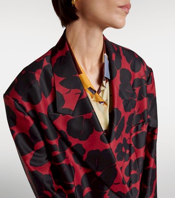 Dries Van Noten Floral double-breasted blazer