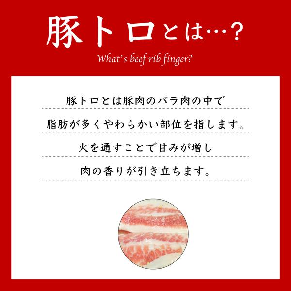 特選 豚トロ 500g 250g×2パック ジューシー 味付け無し トントロ 豚肉 炒め物 焼肉 US産 約3人〜4人分