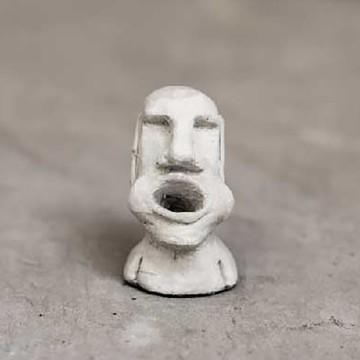 曙MUSE｜摩艾不服氣筆插 交換禮物 聖誕節 筆插 辦公室 文具用品 文具 鉛筆 插嘴 敲可愛