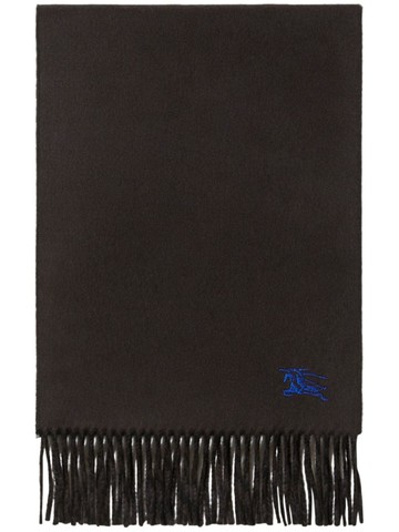 Burberry - Equestrian Knight cashmere scarf - unisex - Cashmere - One Size - Brown