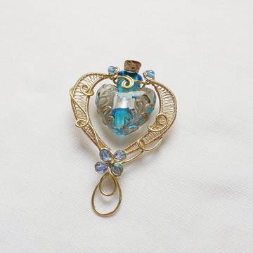 琉璃精油瓶包包掛飾