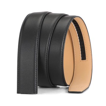 薄3無頭皮帶男2.8真皮替換自動扣3.3不帶頭腰帶3.2無扣3.4不帶扣