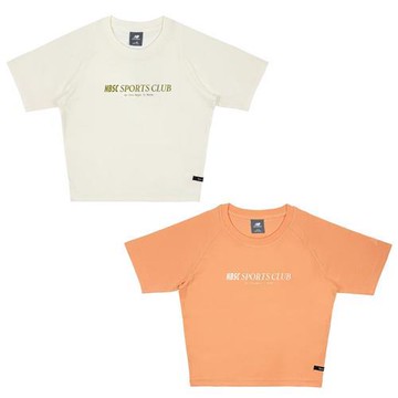 New Balance 短袖上衣 女裝 涼感 米/橘 NEF29632IV/NEF29632ORG
