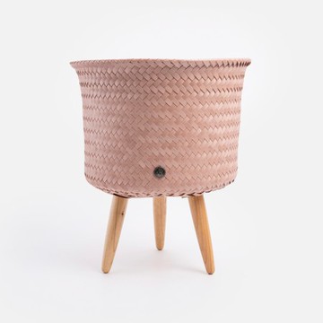 Handed By Up編織盆器M 粉