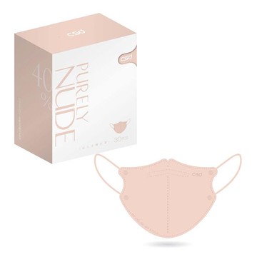 中衛醫療3D口罩30入-Purely Nude40度