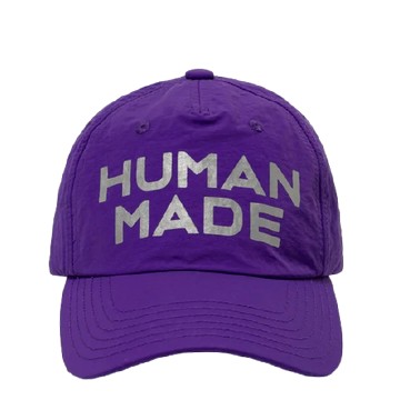 HUMAN MADE 5 PANEL NYLON CAP PURPLE