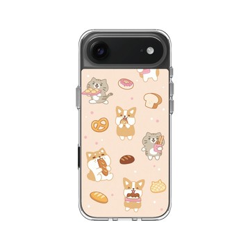 iPhone Air Clear Case（相機按鈕） 透明 - 柴語錄 Shiba Says - 華麗的麵包對決