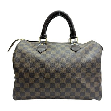 LOUIS VUITTON LV 路易威登 棕色 棋盤格帆布 Speedy 30 波士頓 手提包 N41531 【二手名牌BRAND OFF】