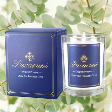 【美國Pavaruni】香薰蠟燭禮盒蒼松迎客100種香味透明杯無瑕大豆植物蠟燭香氛蠟燭