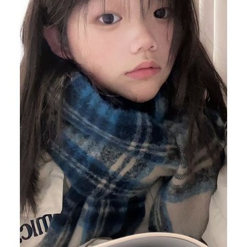 美拉德圍巾🔮秋冬女款加厚長款圍脖 韓系氛圍感高級感情侶款披肩 秋冬季長款脖圍 韓系情侶款圍脖 女生圍巾 秋冬季披肩