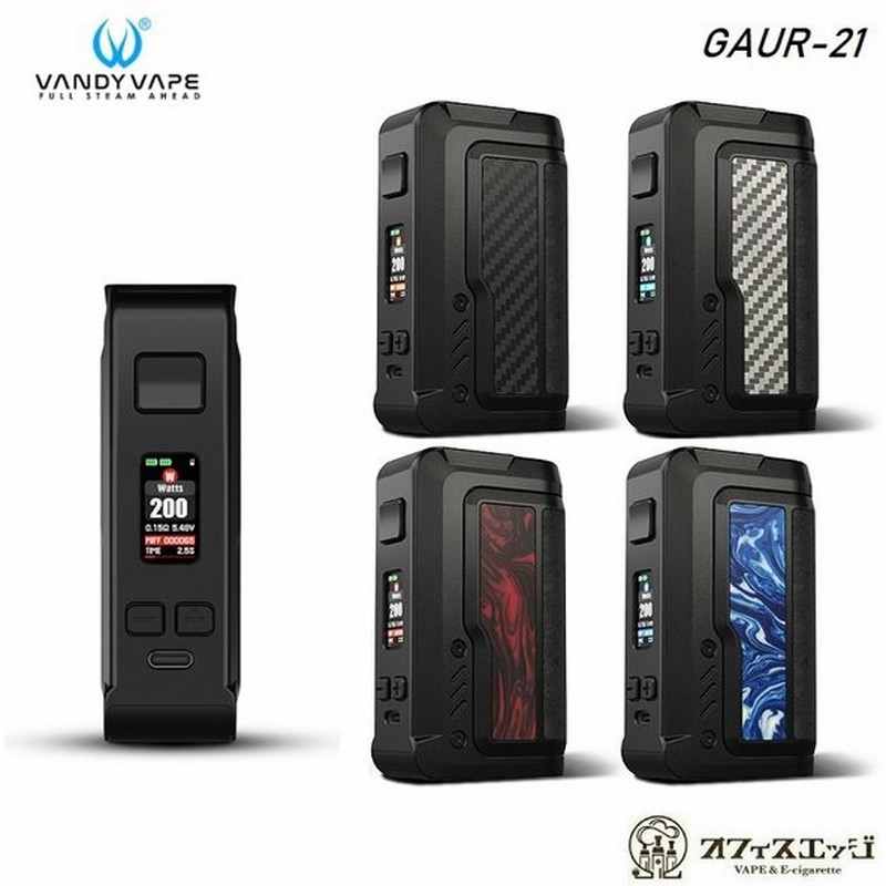 Vandy Vape Gaur 21 Mod バンディーベイプ テクニカル Mod 本体 Tc ボックスmod ベイプ 電子タバコ Vape Y 2 通販 Lineポイント最大0 5 Get Lineショッピング