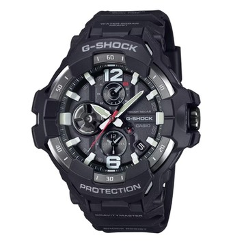 CASIO卡西歐 G-SHOCK 藍牙 飛行錶 碳纖維防護 經典黑 GR-B300-1A_54.7mm
