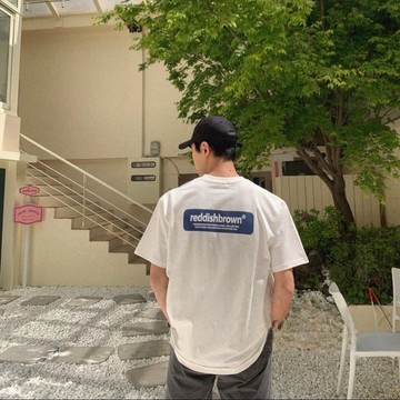【PAGANS STORE】韓國 reddishbrown 標語 基礎 簡約 寬鬆 短袖 短Tee (3 color)