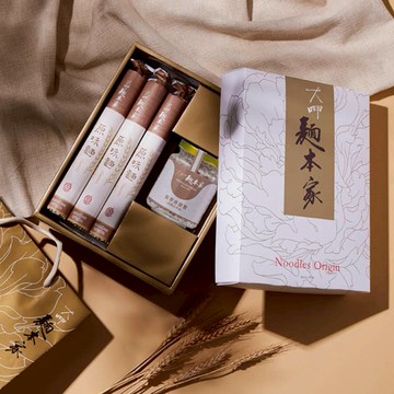 [為你加油打氣｜一切順順順｜祝添福壽]【大呷麵本家】白金禮盒(香蔥醬+麵條)