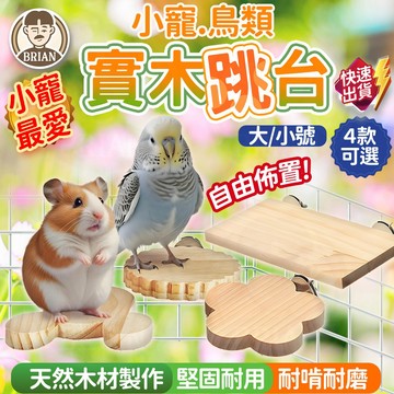 小寵鳥類實木跳台【布萊恩👨🏻隔日到貨】小寵實木平台 鳥類站台 掛籠式跳台 鳥籠跳台 小寵用品 鳥類用品  寵物籠配件