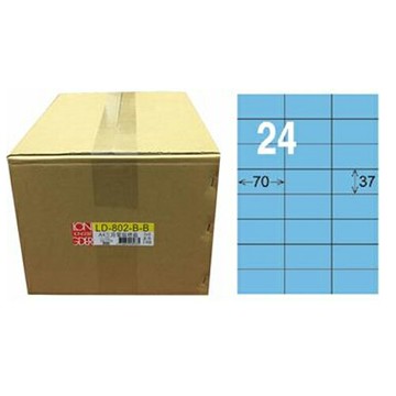 【龍德】A4三用電腦標籤 37x70mm 淺藍色 1000入 / 箱 LD-802-B-B【APP滿額下單4%點數(單一帳號最高1000點)】7/31止