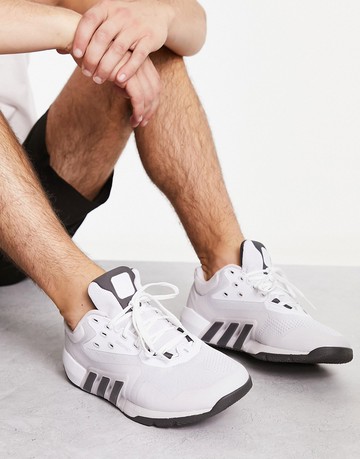 adidas Training Dropset trainers in grey