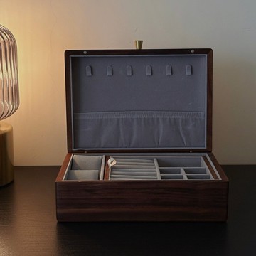 實木首飾收納盒 珠寶盒/附雷射雕刻服務