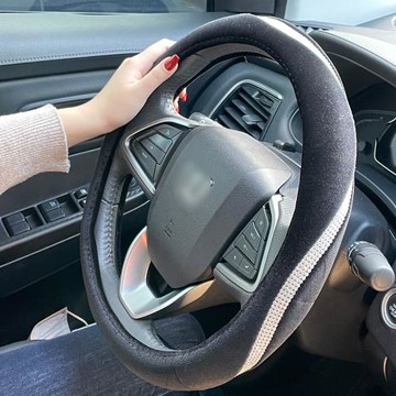 水鑽方向盤套 短絨方向盤套 保暖方向盤套