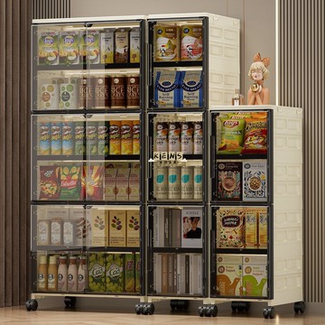 公司貨 免運 收納櫃 折疊收納櫃 衣服收納櫃 收納箱 免安裝折疊收納櫃帶輪客廳零食儲物櫃臥室床頭櫃玩具衣服儲物箱新品特價 售後保障 特惠/店長推薦 全館八折 可開發票 5k1011