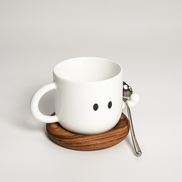 公司貨 免運 快速出貨 桌面擺件 裝飾 擺設 小型擺件 原創設計fighting情侶馬克杯咖啡杯陶瓷杯子日常創意禮物