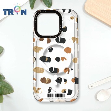 TRON IPHONE 16 PRO 走來走去很多天竺鼠 防摔 MAGSAFE 磁吸 太空載具殼 透白 手機殼