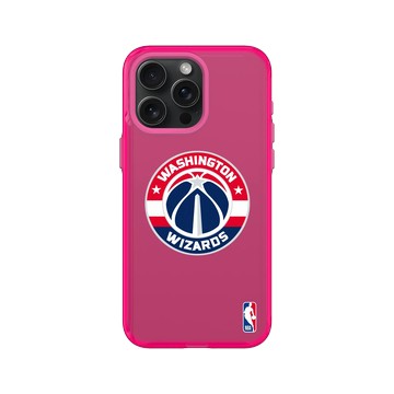 iPhone 15 Pro Max Clear 粉漾桃 - NBA - Logo-華盛頓巫師 Washington Wizards