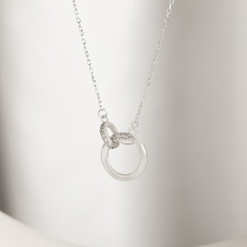 [925純銀]環繞福蛇蛇年開運項鍊【SL963】-銀