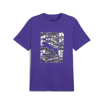 PUMA 短T 基本系列 CAMO 藍紫色 圖樣 短袖T恤 男 68192727