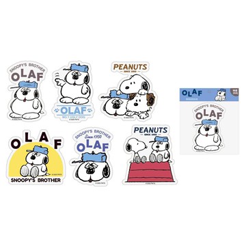 SNOOPY(OLAF)雙面造型貼紙 (款式隨機出貨)