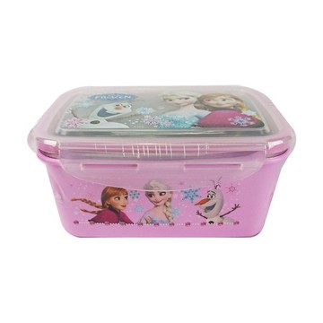 【震撼精品百貨】冰雪奇緣_Frozen~迪士尼公主系列冰雪奇緣 FROZEN 不鏽鋼便當盒(1100ML)*70122