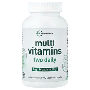 Micro Ingredients, 複合維生素，高生物利用度，180 粒素食膠囊