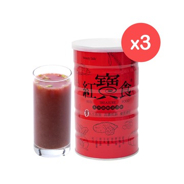紅寶食 沖泡穀蔬飲600g 3罐